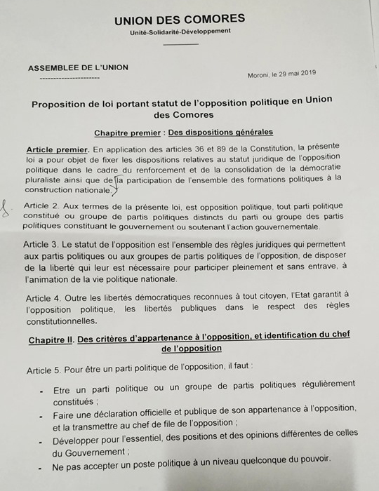 image Assemblée nationale / Vers l’adoption d’une loi portant statut de l’opposition